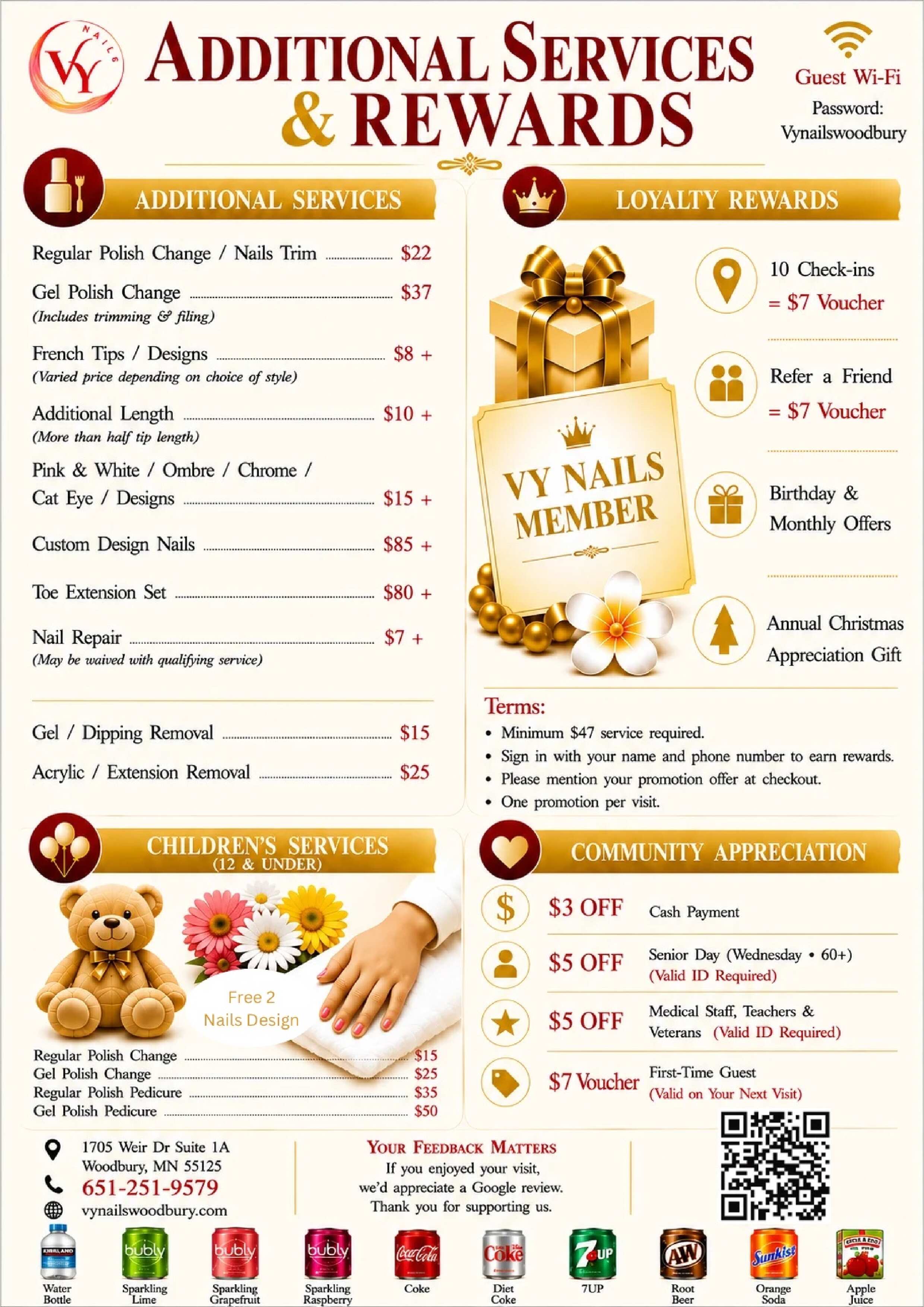 Vy Nails Menu Page 4